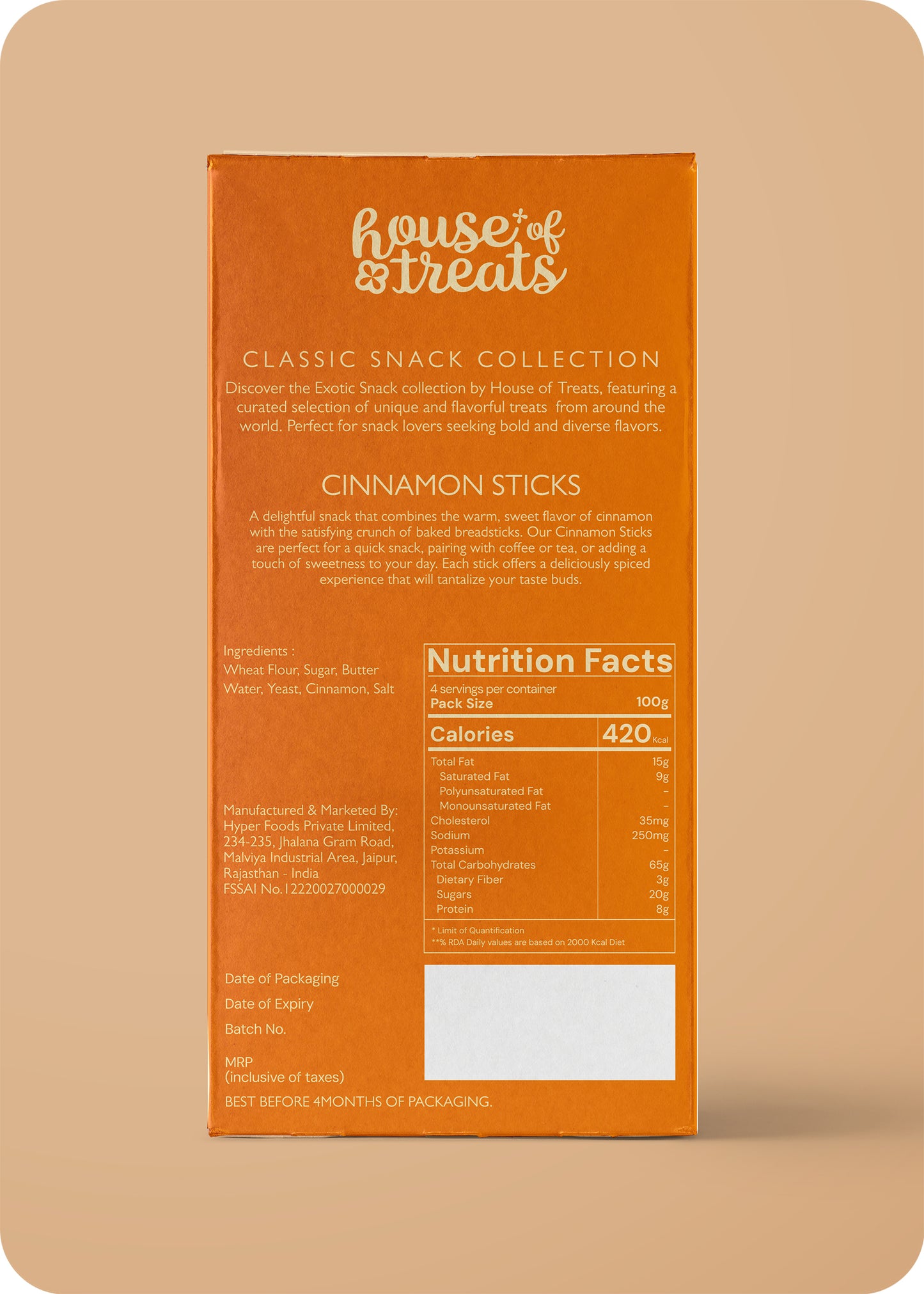 HyperFoods® Cinnamon Sticks Snacks