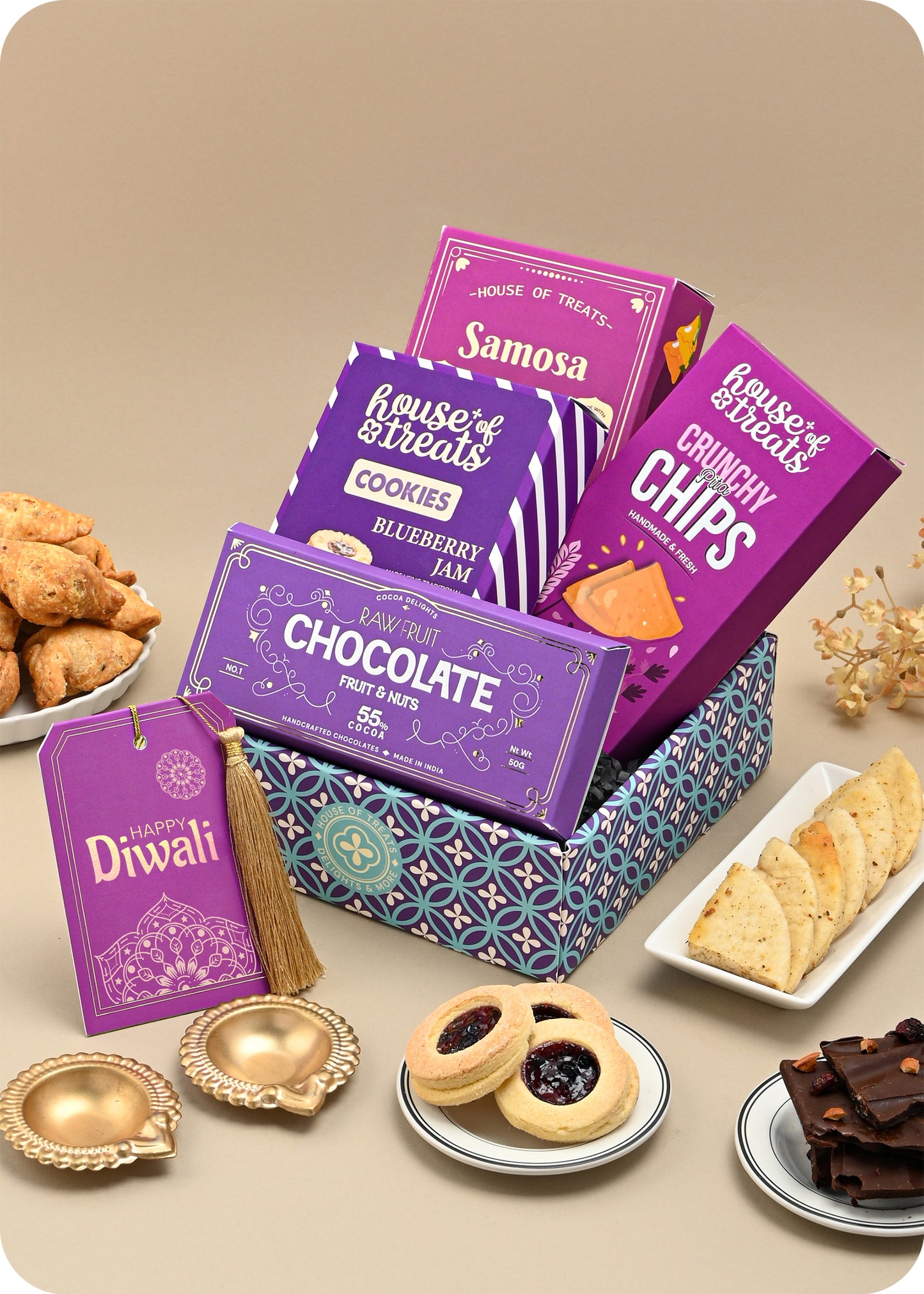 Diwali Treasure: Cookies, Snacks & Chocolate