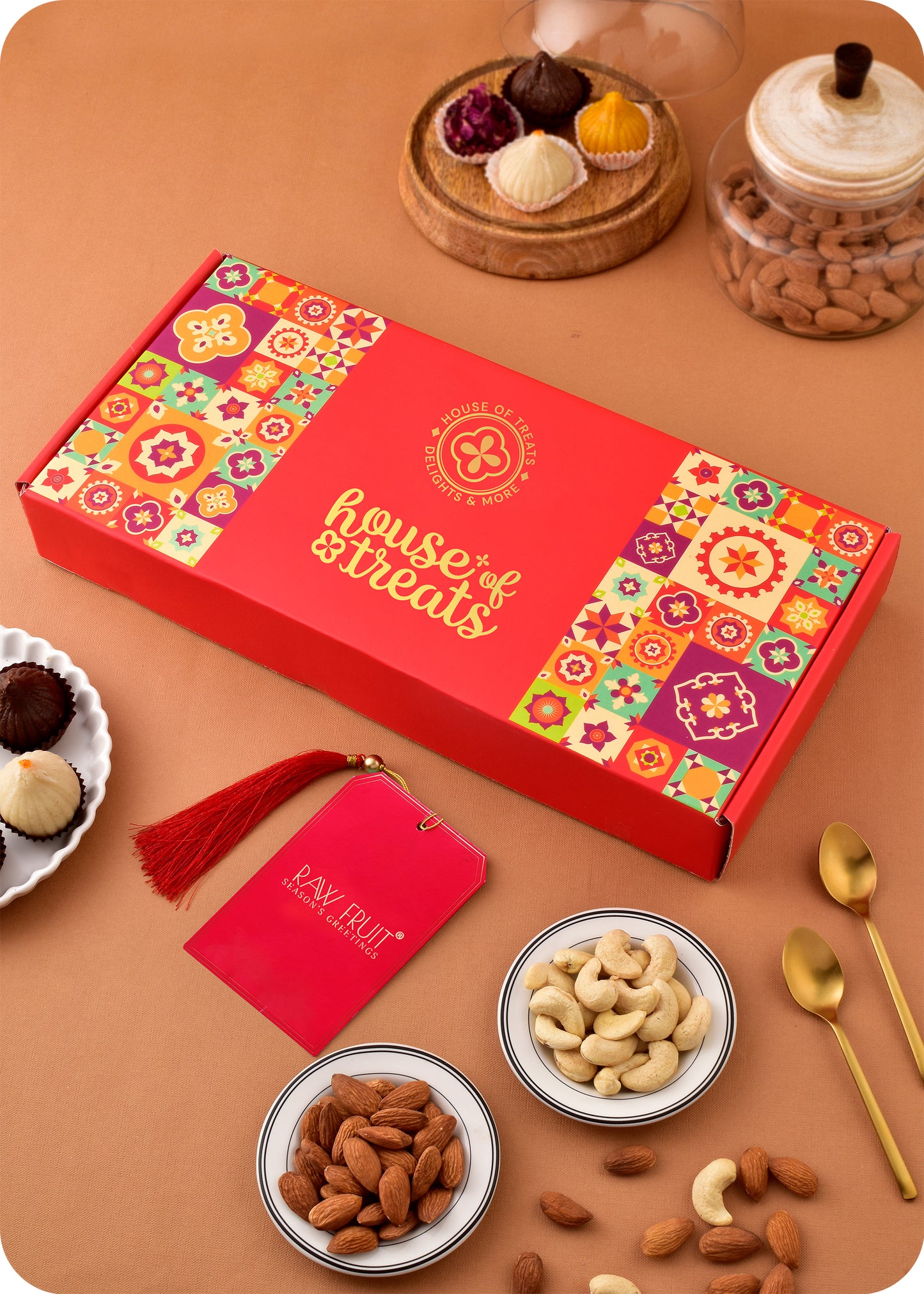 Sweets Gift Pack with Roasted Dry Fruits