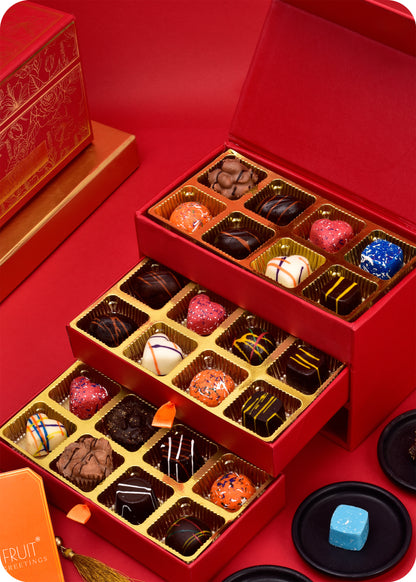 Classic Chocolate Gift Pack with Rose