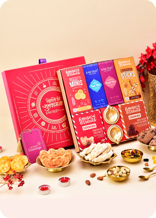 Diwali Delight: Snacks, DryFruit & Cookies Gift Pack