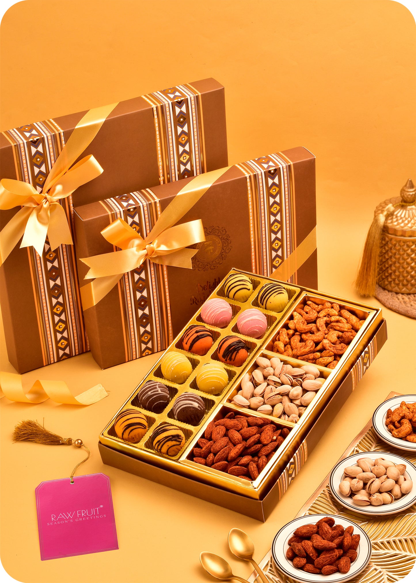 Marzipan with Roasted Dry Fruits Sweets Gift Box