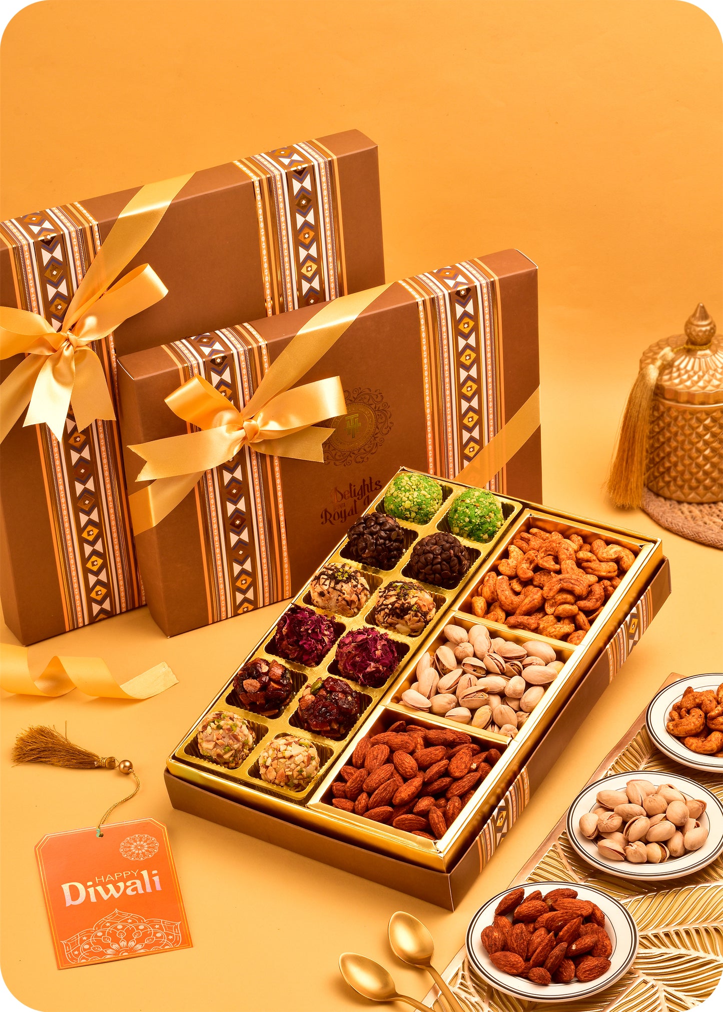 Diwali Sweets Ladoo Roasted DryFruits Diwali Gifts Items