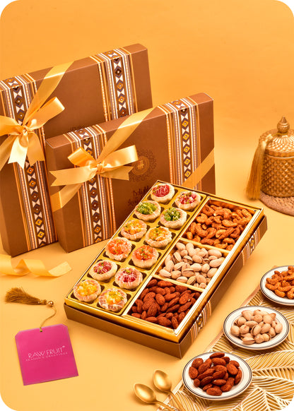 Tarts with Roasted Dry Fruits Sweets Gift Pack