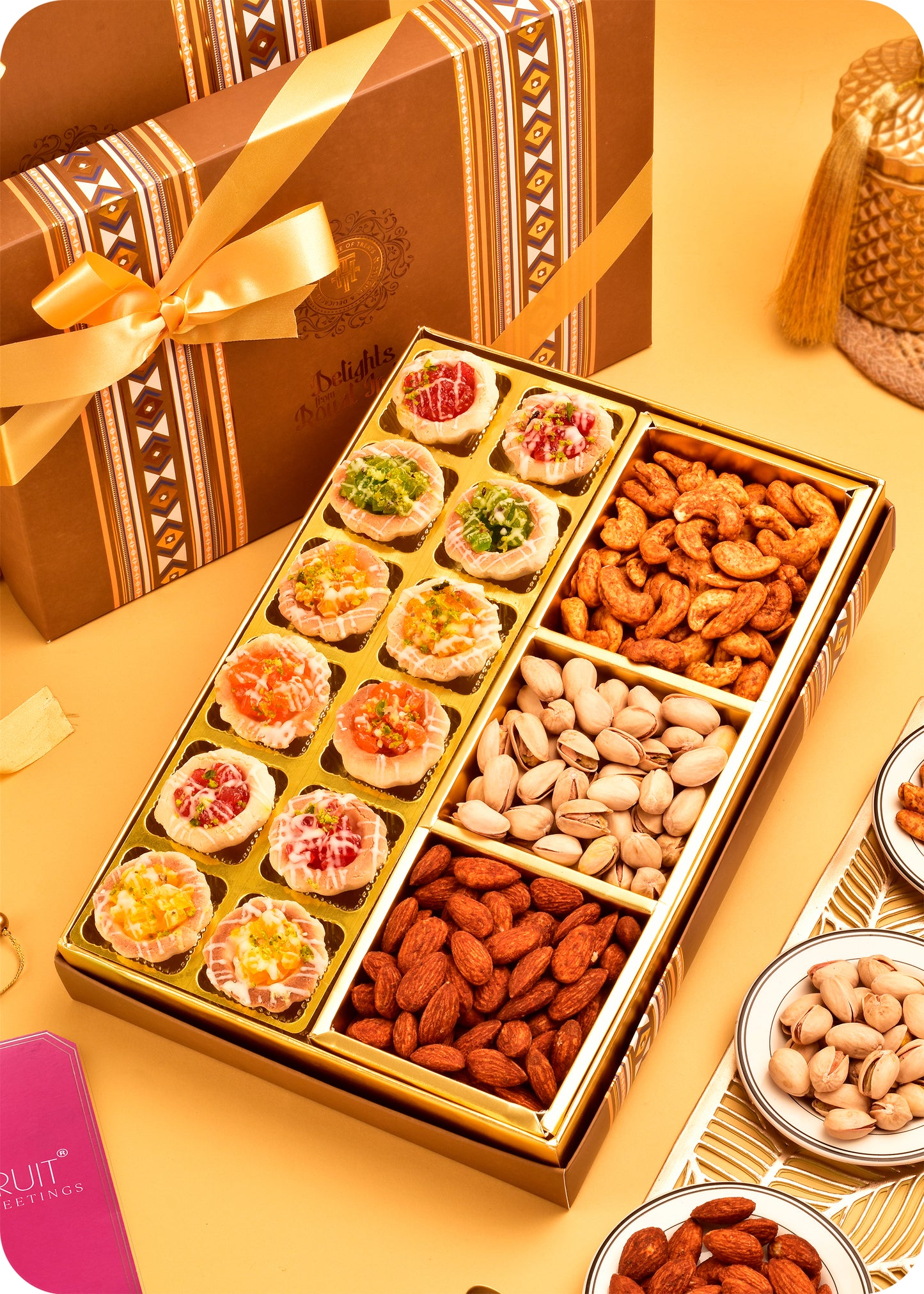 Tarts with Roasted Dry Fruits Sweets Gift Pack