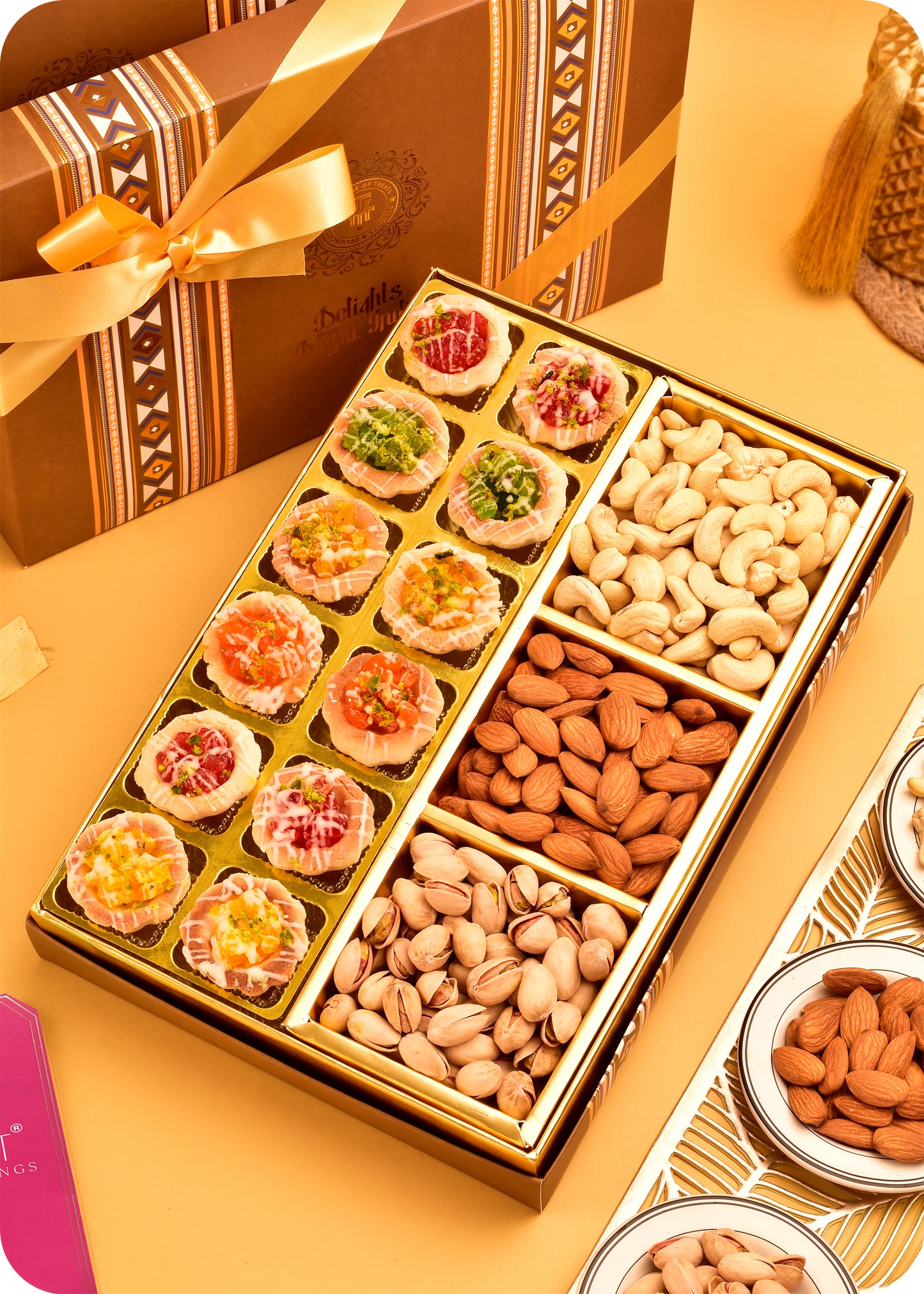 Tarts with Dry Fruits Sweets Gift Item