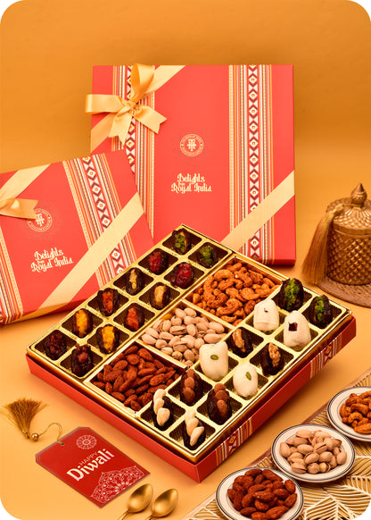 Premium Gift Hamper : Roasted Dry Fruits & Dates