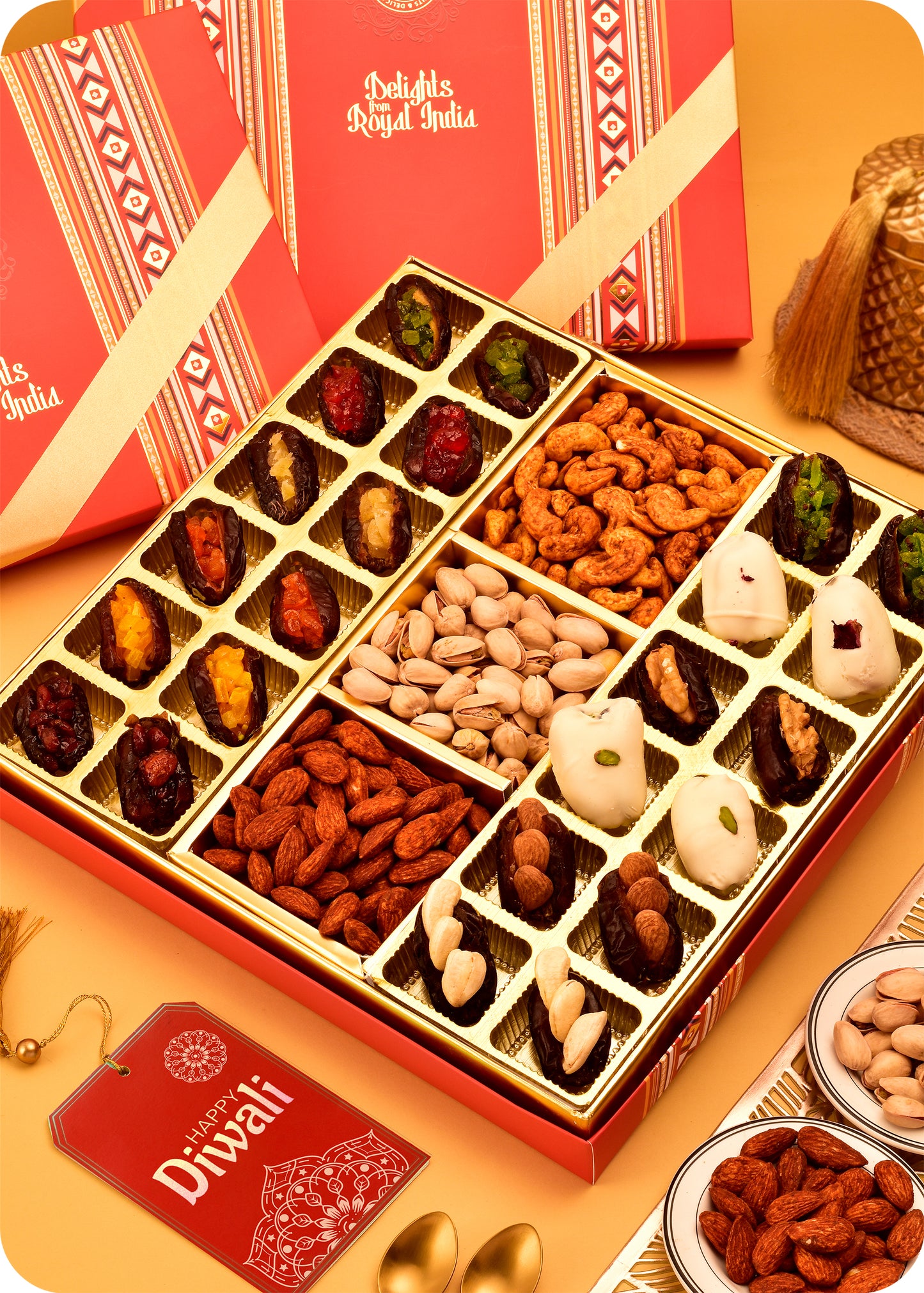 Premium Gift Hamper : Roasted Dry Fruits & Dates