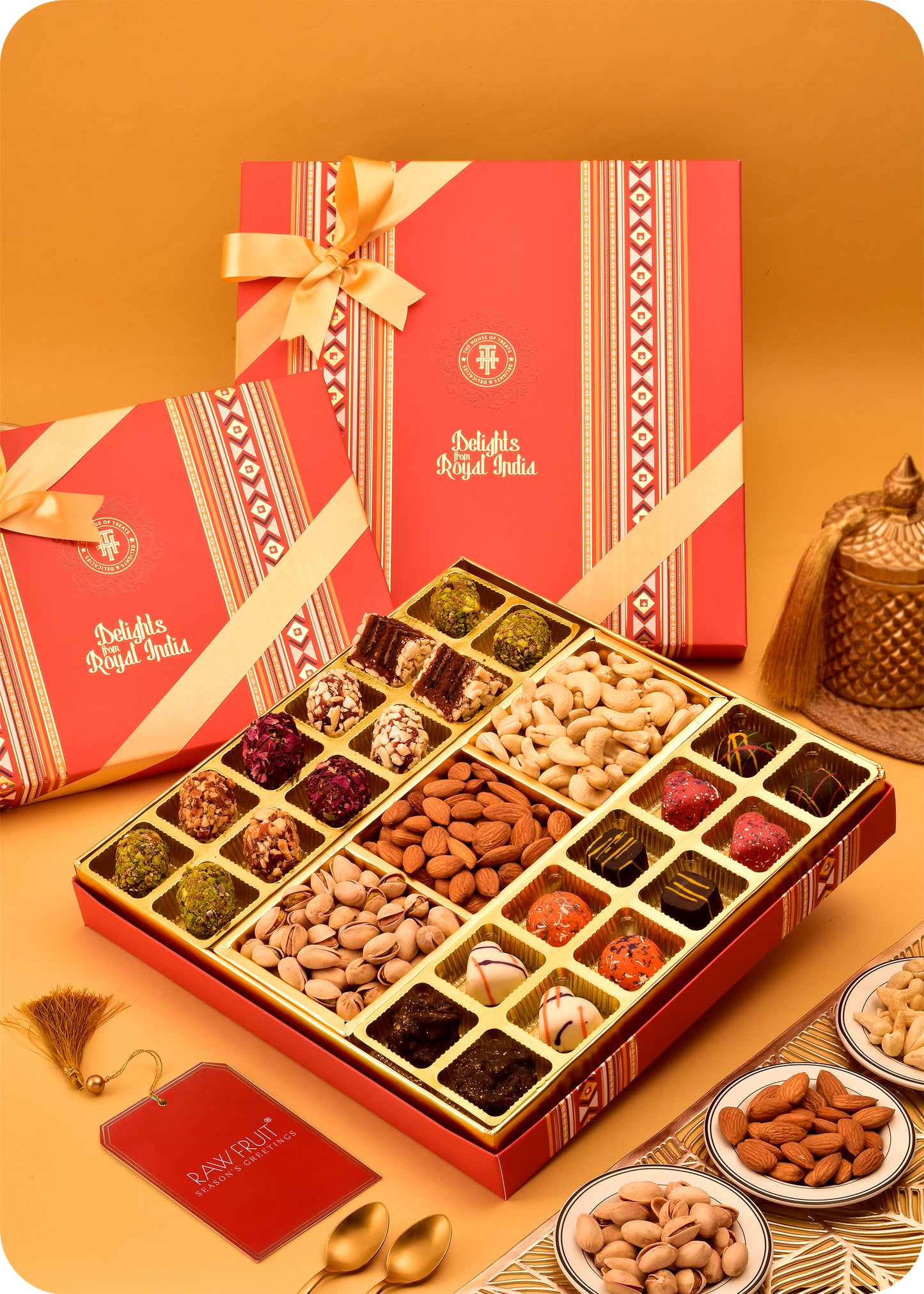 Barrel Chocolate with Dry Fruits Sweets Pack