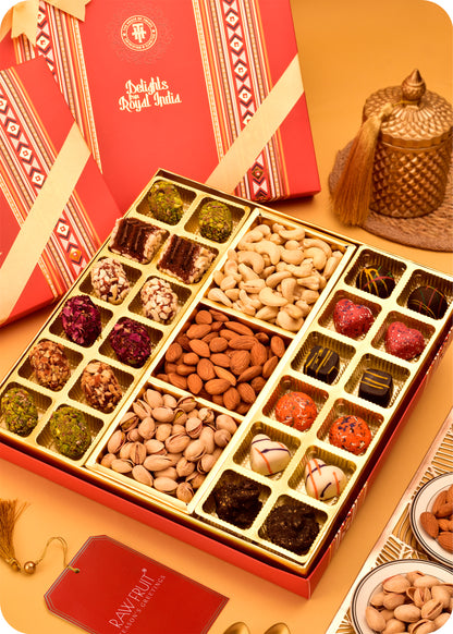 Barrel Chocolate with Dry Fruits Sweets Pack