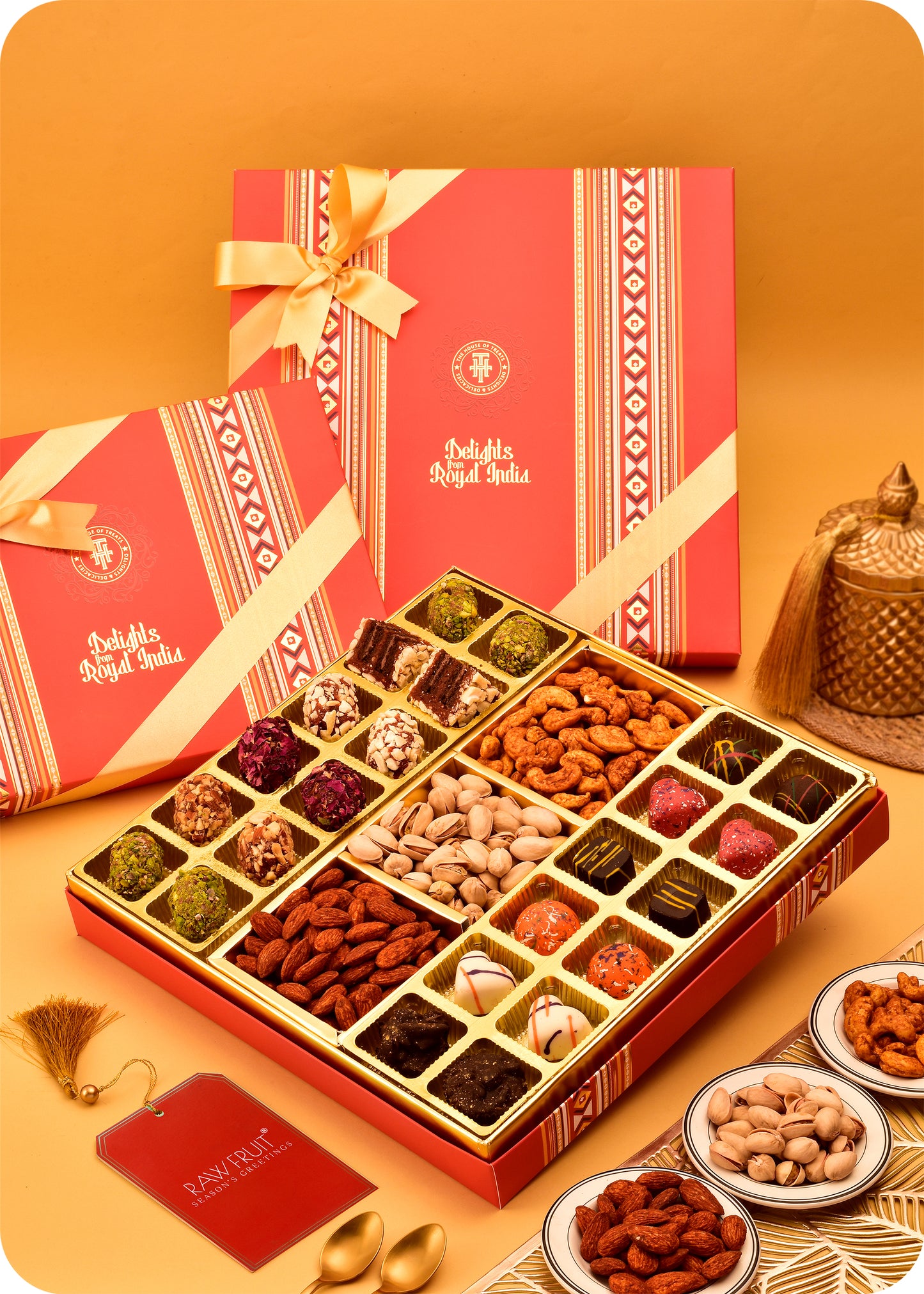 Barrel Chocolate with Roasted Dry Fruits Sweets Gift Box