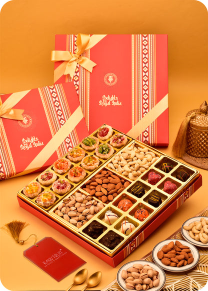 Tarts Dry Fruits with Chocolate Sweets Box