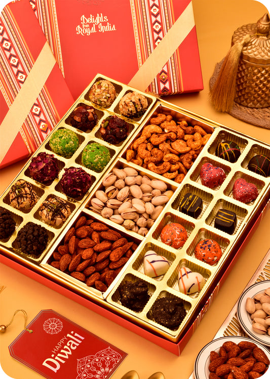 Diwali Sweets Roasted DryFruits Choco Diwali Gifts Items