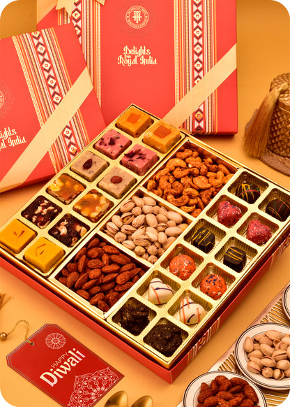 Exquisite Treat : Fudge Chocolates & Roasted Dry Fruits