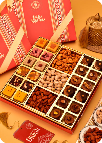 Delightful Gift Box: Fudge, Figs & Roasted Dry Fruits