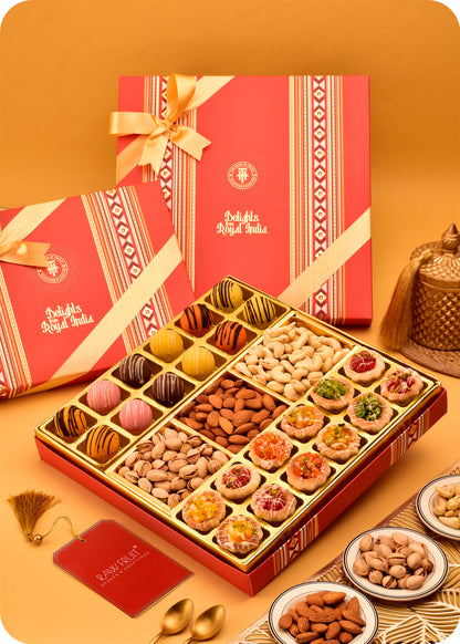 Tarts Marzipan with Dry Fruits Sweets Gift Pack