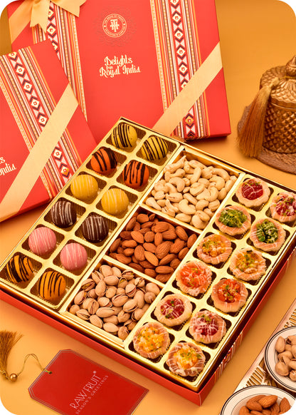 Tarts Marzipan with Dry Fruits Sweets Gift Pack