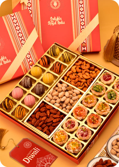 Delightful Gift Hamper : Tarts Marzipan & Roasted Dry Fruits