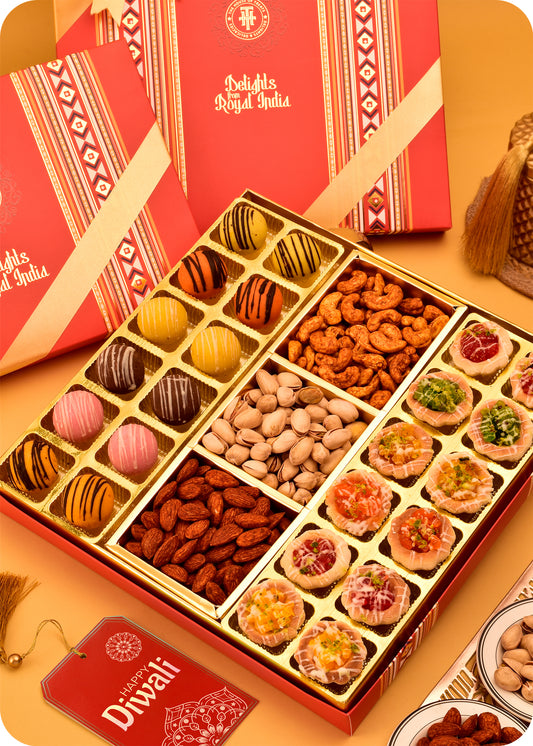 Delightful Gift Hamper : Tarts Marzipan & Roasted Dry Fruits