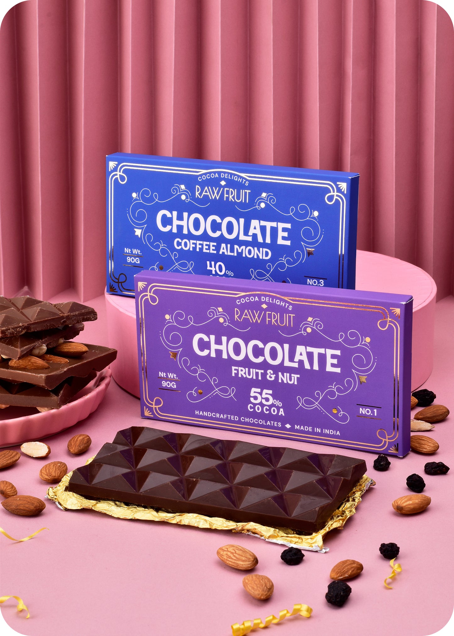 Diwali Chocolate Bar Fruit Almond