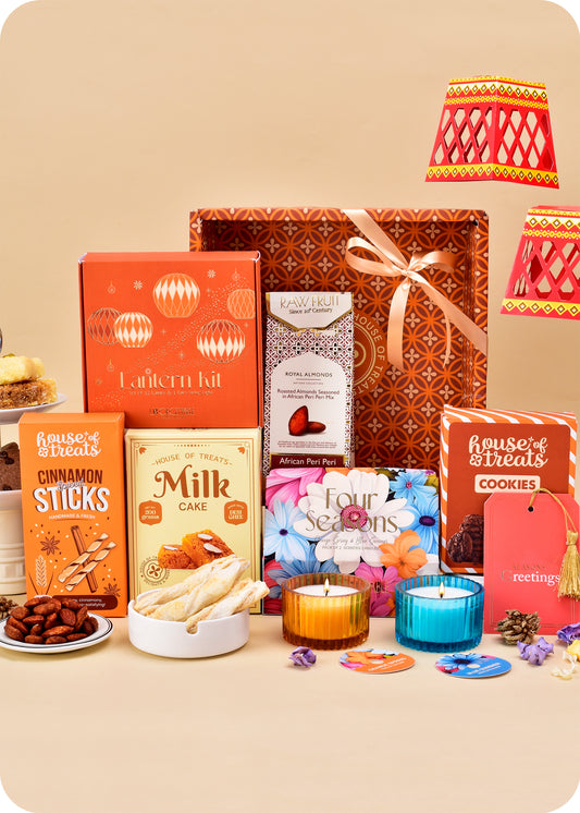 Diwali Gift Box: Sweets, Snacks, Cookies & DryFruits Gift Pack