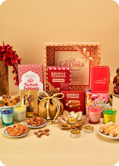 Diwali Gift Hamper: Cookies, Sweets & DryFruits Gift Pack