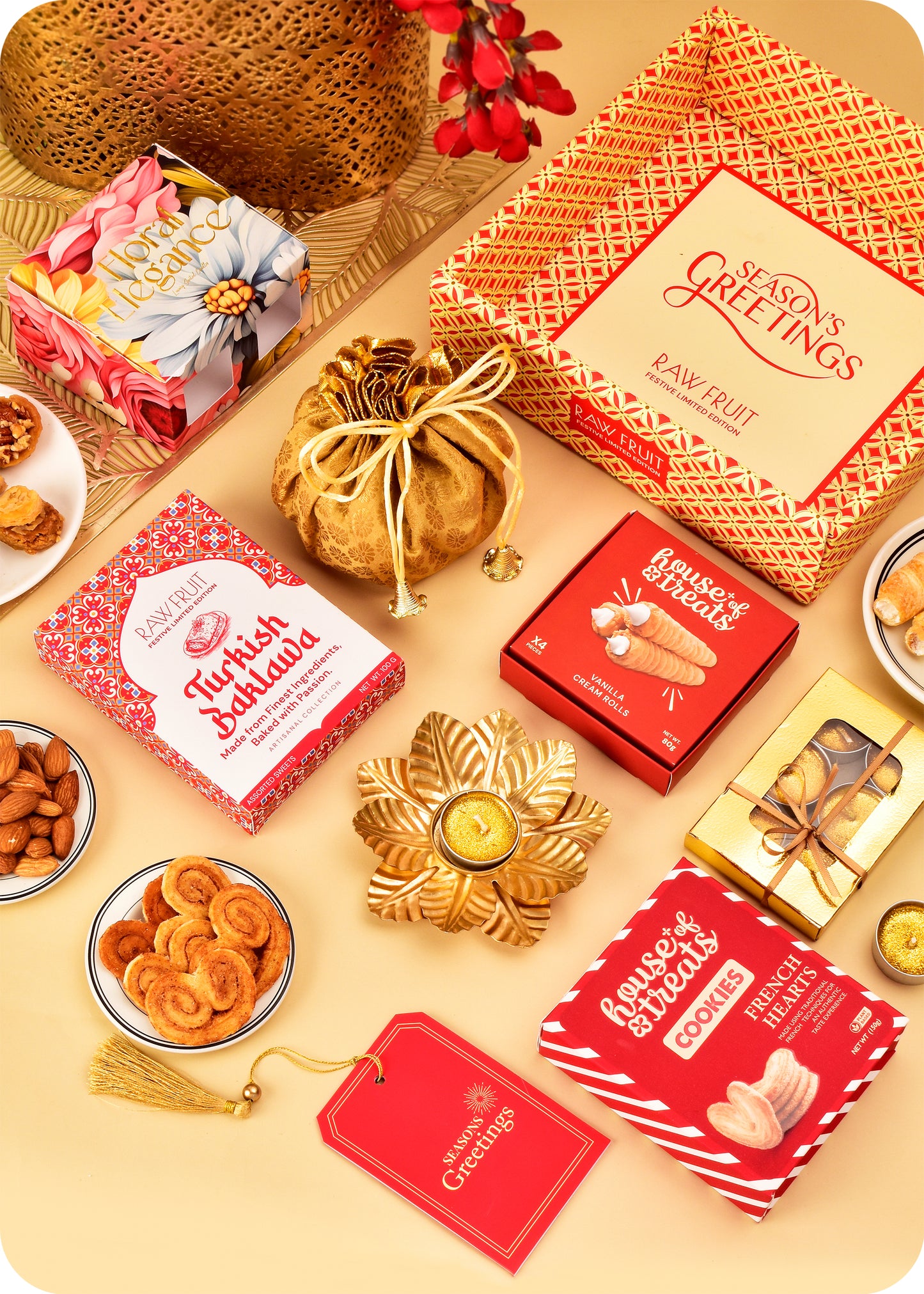 Diwali Gift Hamper: Cookies, Sweets & DryFruits Gift Pack