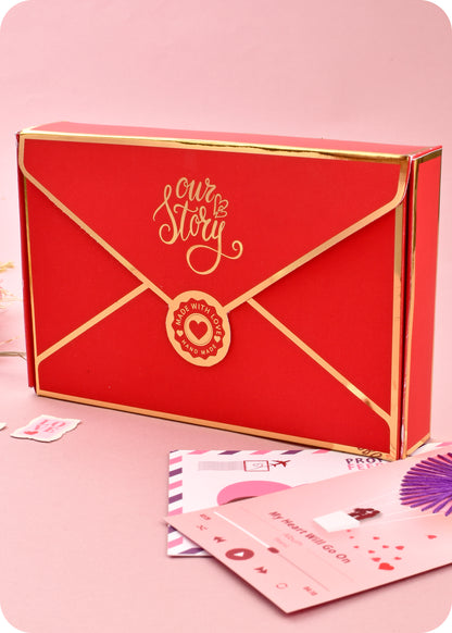 Romantic Tales & Sweet Treats Valentine's Love Story Box