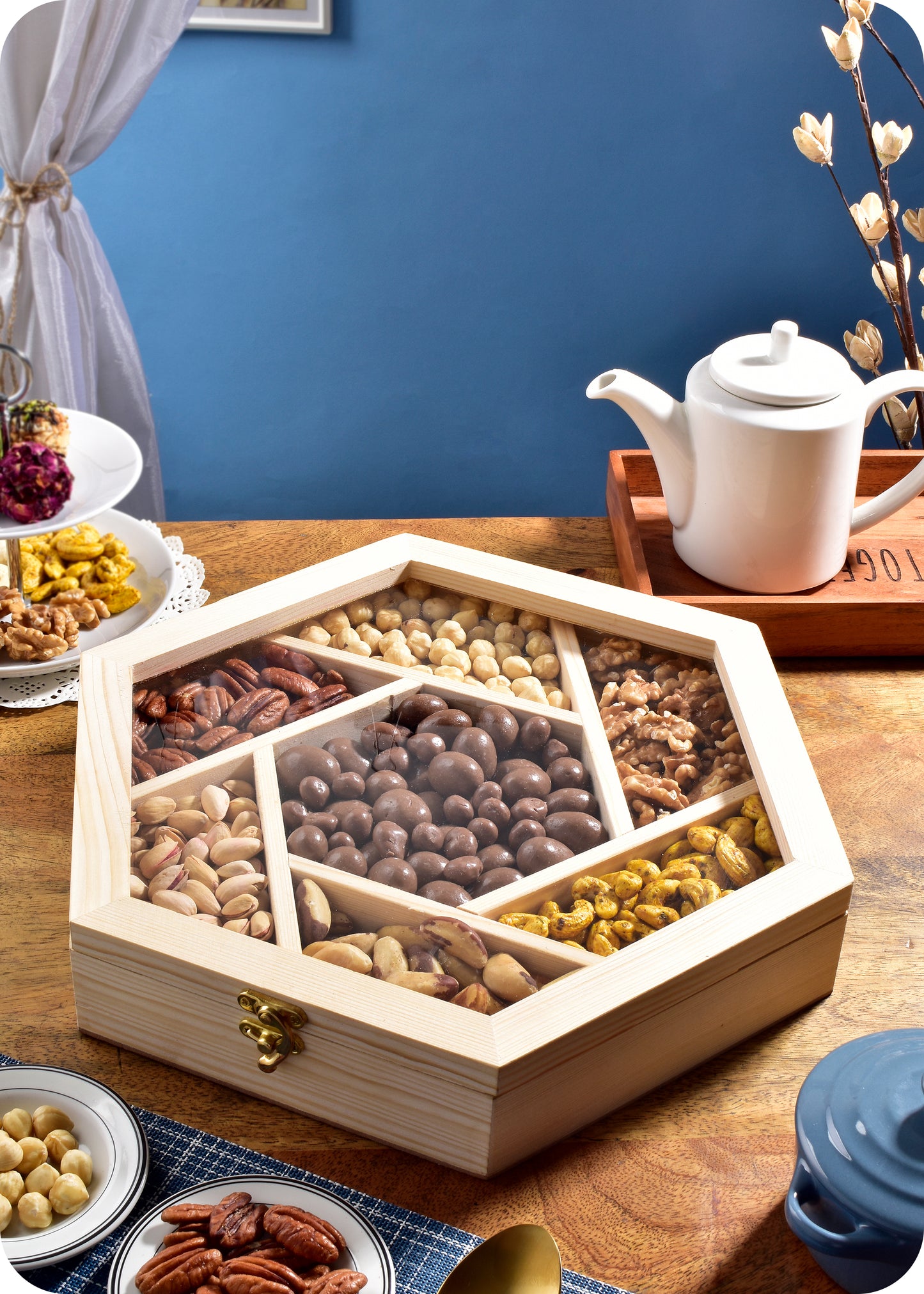 Premium Dry Fruit Gift Box with Chocolate Dragees