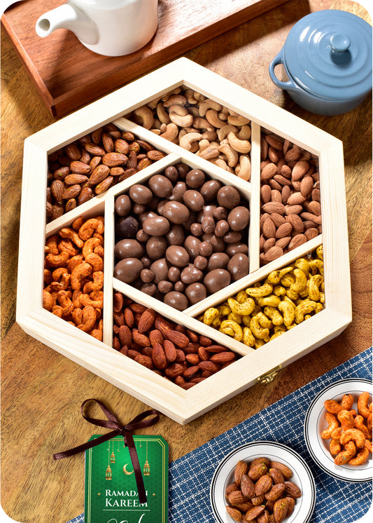 Roasted Dry Fruit Gift Set with Chocolate Dragees