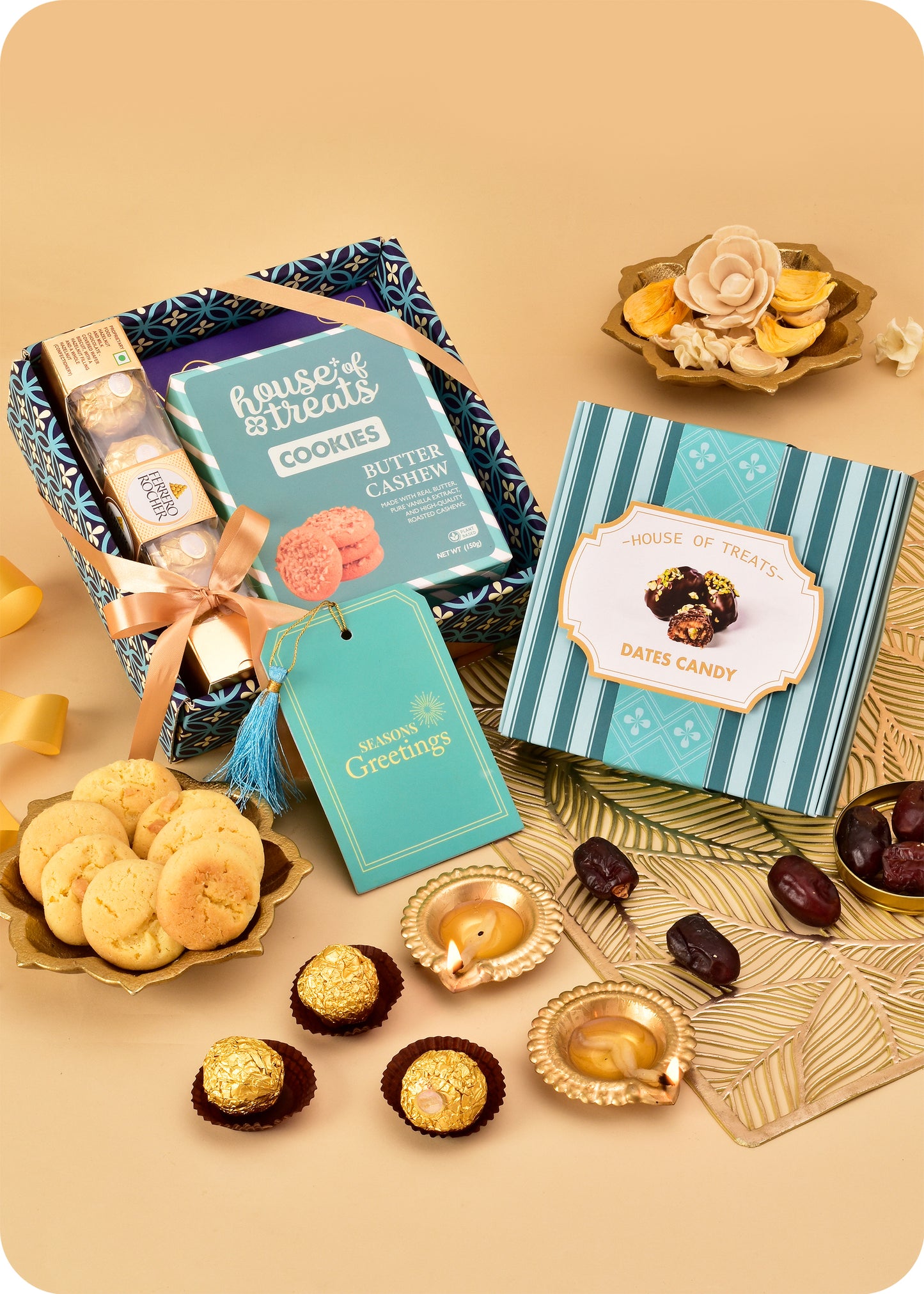 Diwali Gift Hamper: Cookies, Chocolate & Candy