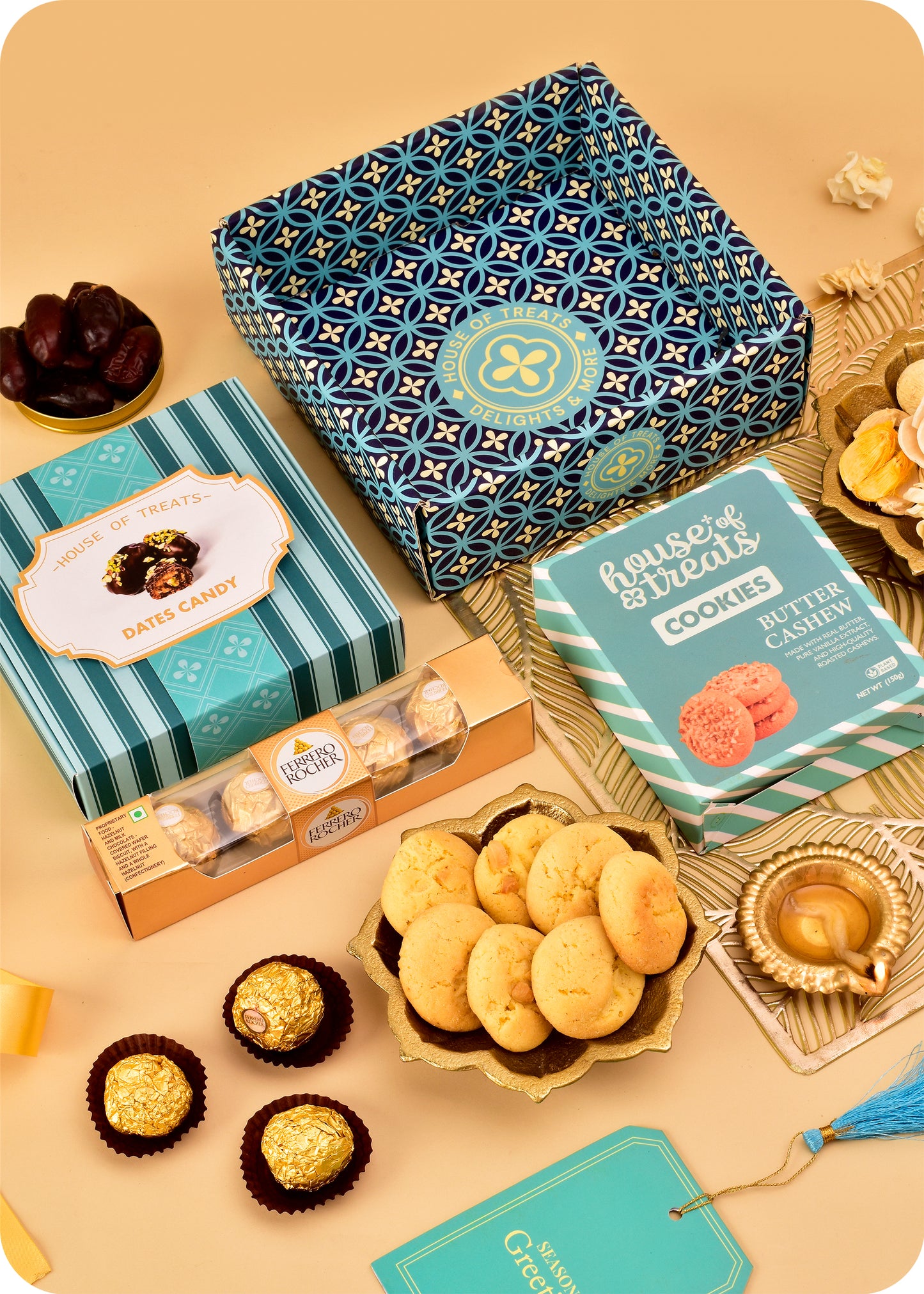 Diwali Gift Hamper: Cookies, Chocolate & Candy