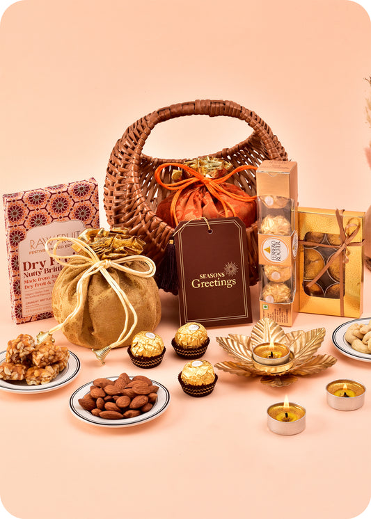 Diwali Hamper: Chocolate, Brittle & DryFruits