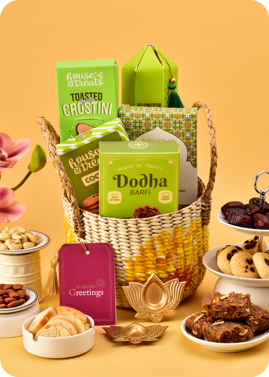 Diwali Gift Box: Sweets, Cookies & DryFruits