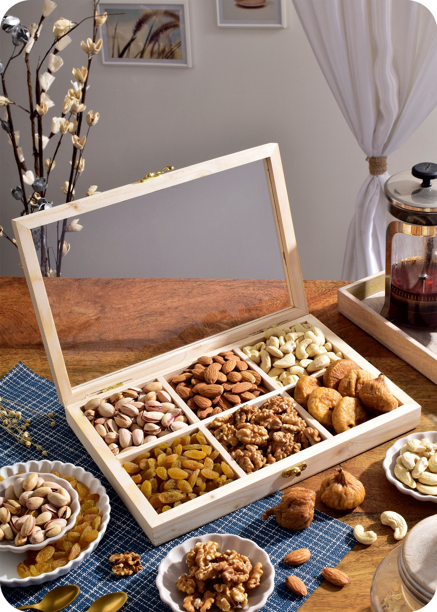 6 Assorted Dry Fruits Gift Box