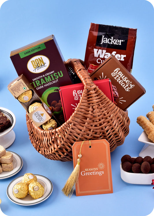 Gift Basket: Ferrero Rocher Choco Treats & Assorted Sweets