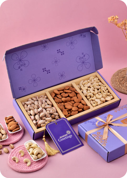 Diwali Dryfruit Box: Cahew, Almond, Pistachio