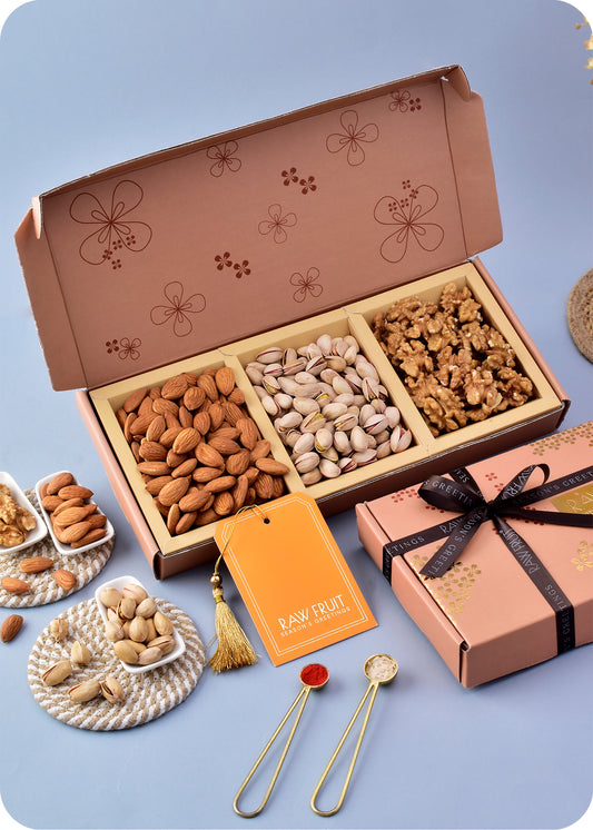 Diwali Dryfruit Box: Almond, Pistachio,Walnut