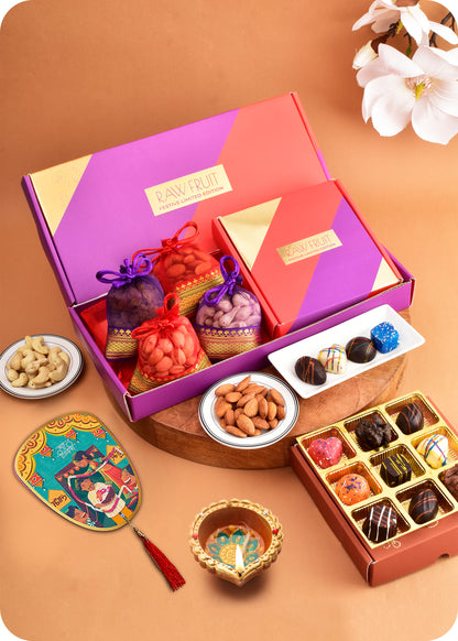 Diwali Gift Dryfruits with Chocolate