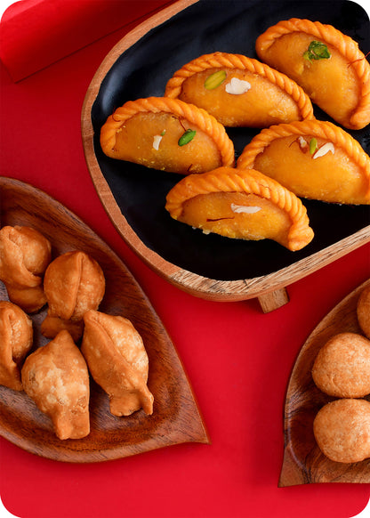 Holi gift pack Shahi Gujiya, Kachori & Samosa