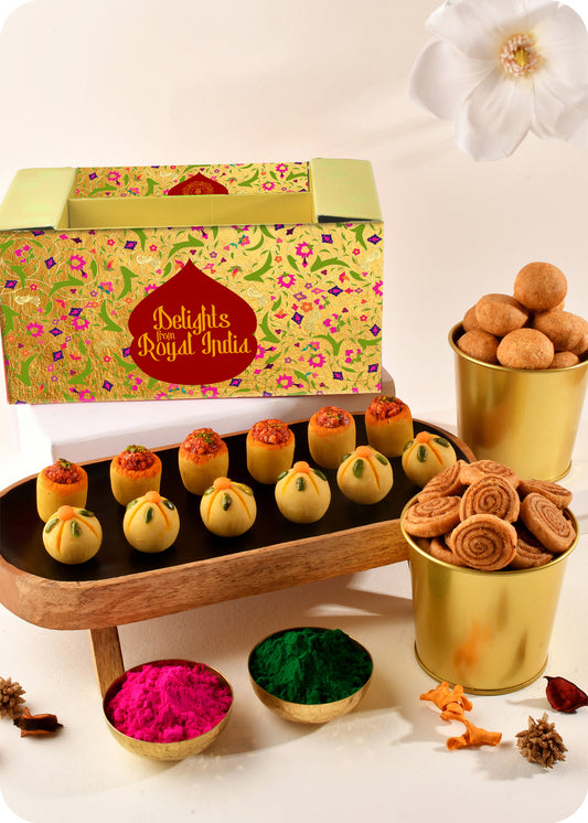 Holi Gift Pack Thandai & Pan Laddoo, Kachori & Bhakarwadi