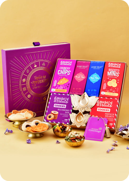 Diwali Gift Hamper: Cookies & Snacks Pack