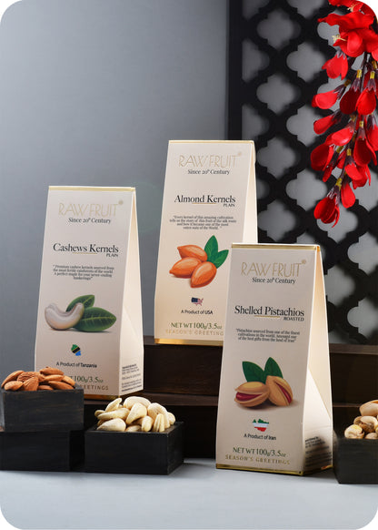 Assorted Dry Fruits Gift Pack: Cashew Almonds Pistachio