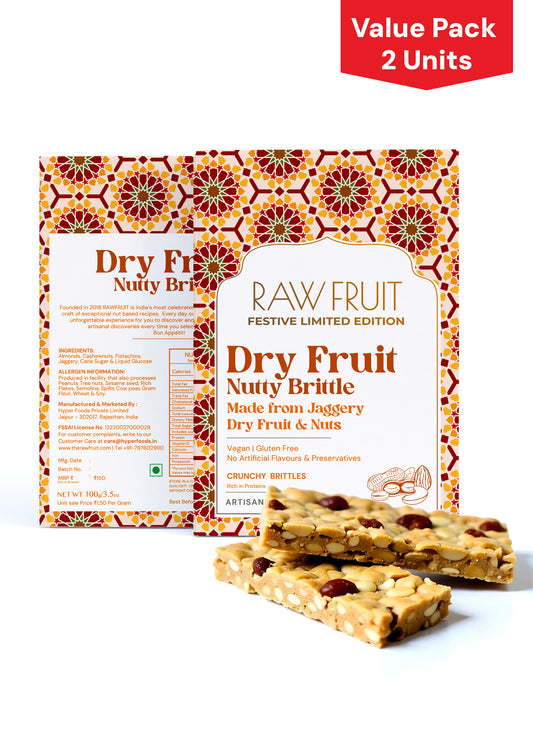 HyperFoods®  Dry Fruit Nutty Brittle Pack of 2