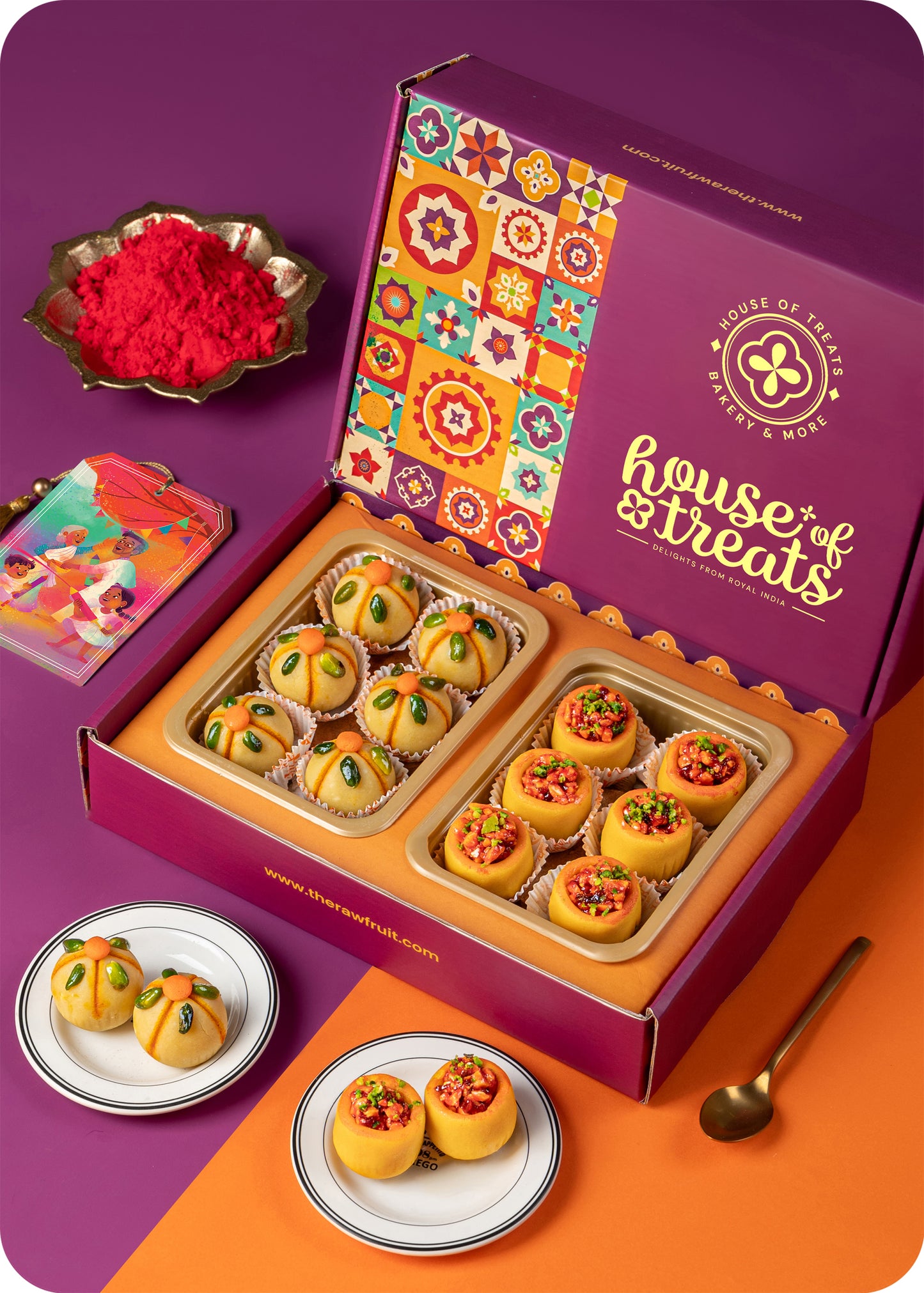 Holi Bliss: Ladoo Duo Box