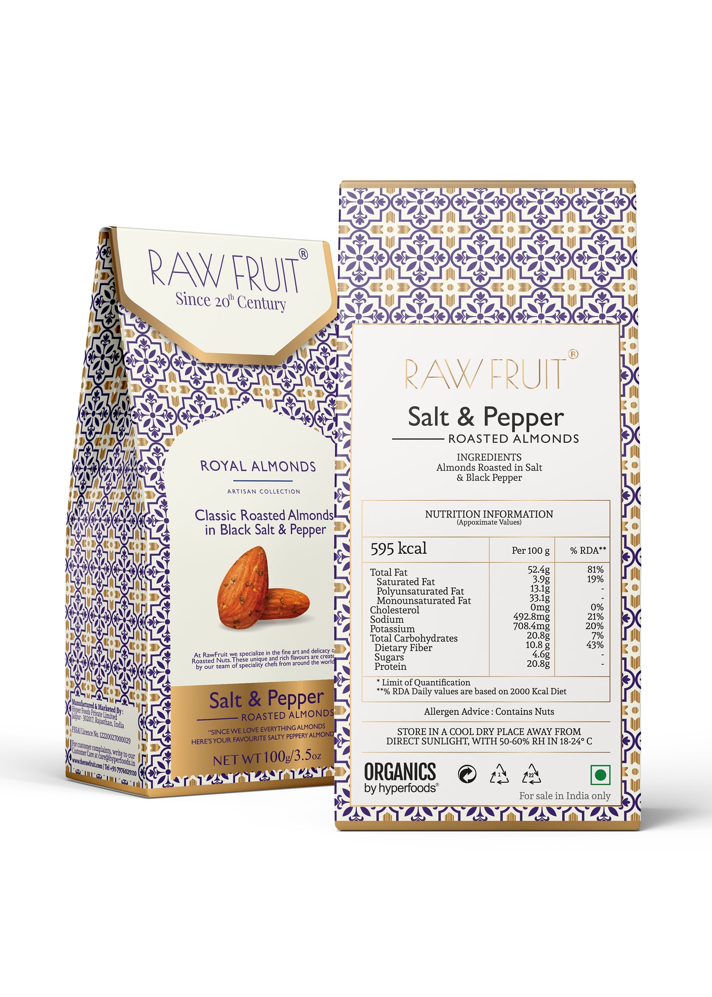 Black Pepper Roasted Almonds Dry Fruit Gift Pack