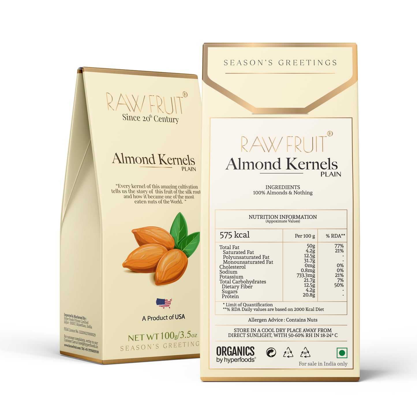 Rawfruit California Almond pack