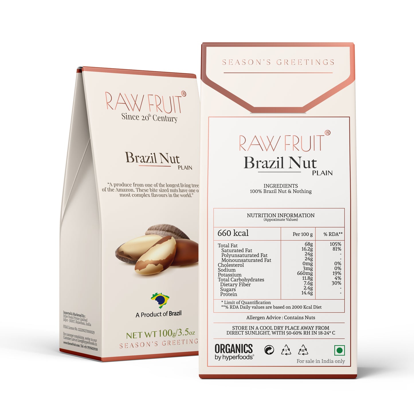 Dry Fruits Combo Pack Brazil Nut, Pecans, & Black Raisins