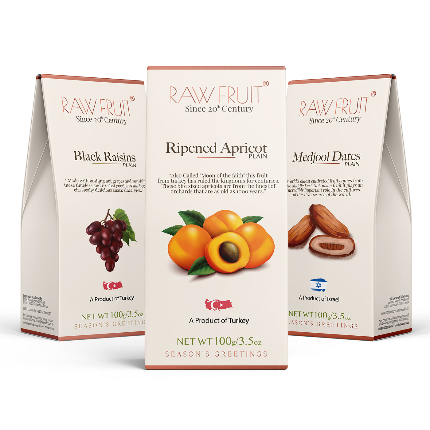 Dry Fruits Combo Pack Apricot, Black Raisins, & Dates