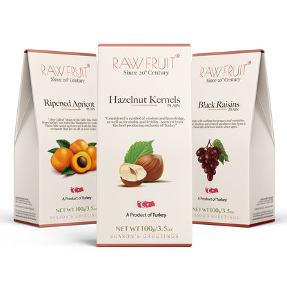 Dry Fruits Combo Pack Hazel Nut, Apricot, & Black Raisins